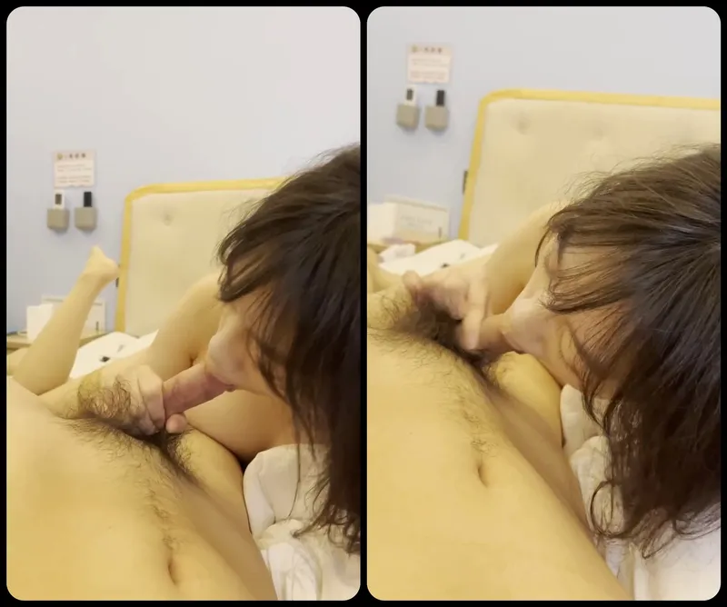 Gấu ngoan mút láp củ khoải bự của anh